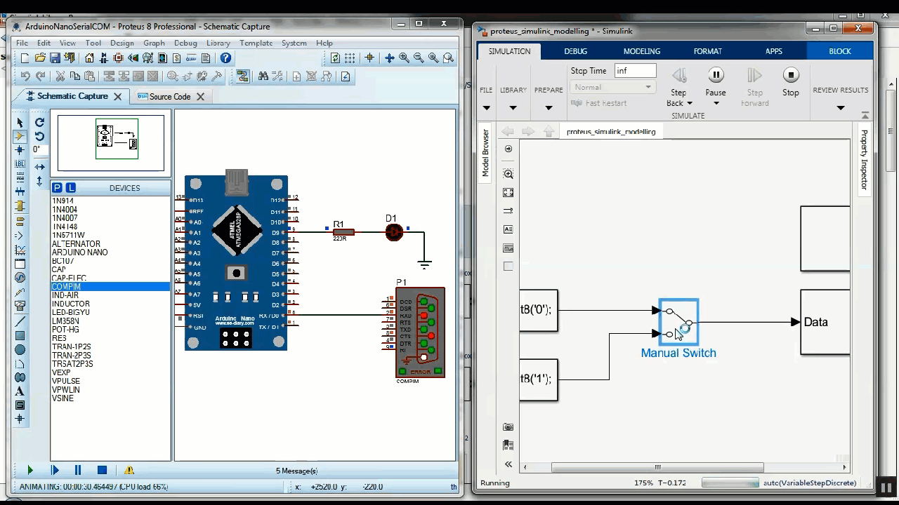 Arduino in proteus co simulation with simulink advantages